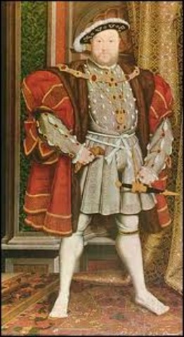 Henry VIII proclaims himself head of Church of England