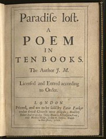 john milton begins paradise lost.