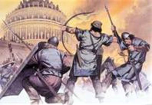 the collapse and invasions of Rome