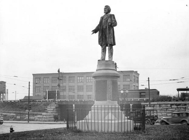 Frederick Douglass recieved the first monument