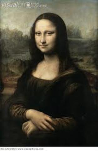 c. 1503 Leonardo da Vinci paints the Mona Lisa