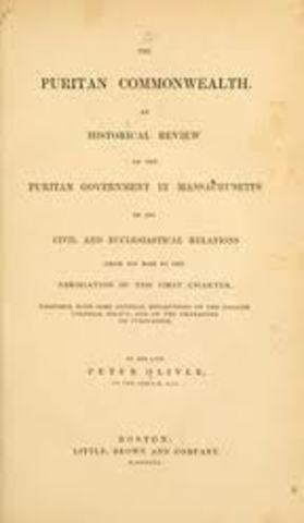 Puritan Commonwealth ends; monarchy is restored with Charles ll