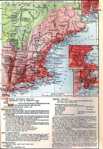 Formation of the New England Confederation.