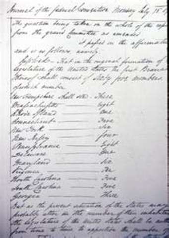 The Great Compromise agreed to