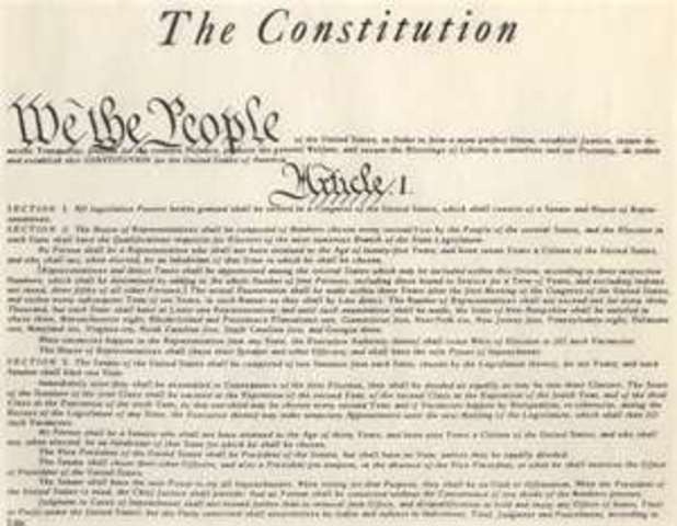 Constitution sent to states for ratification