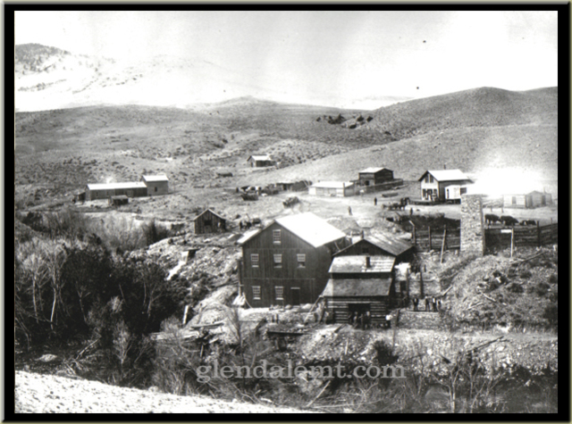 Views looking over the early mill site from the hillside above
