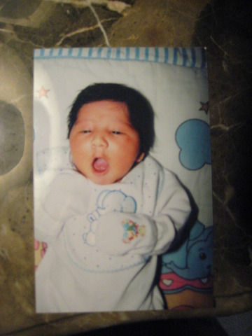 My smaller brother was born