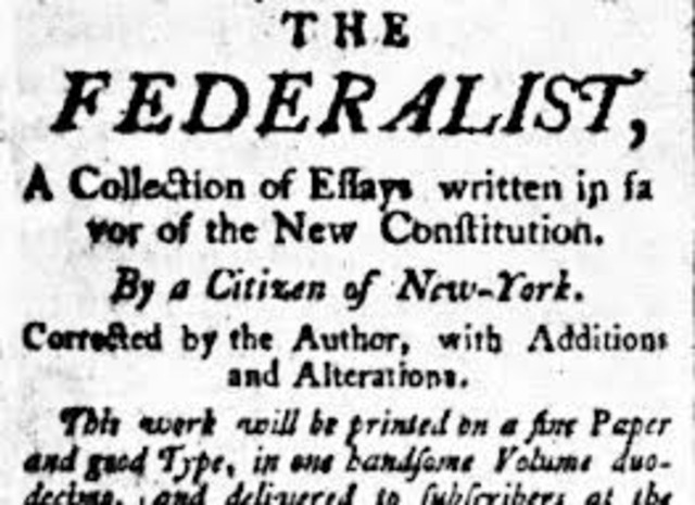 Federalist Papers Appear