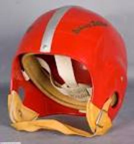 they used plastic helmets