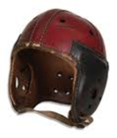in 1893 they invented leather helmets