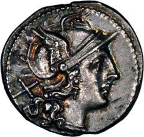 390 BC First mint Built in Rome