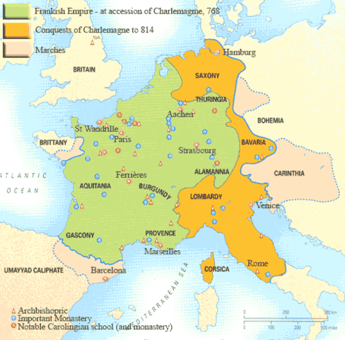 Charlemagne's Christian Empire began