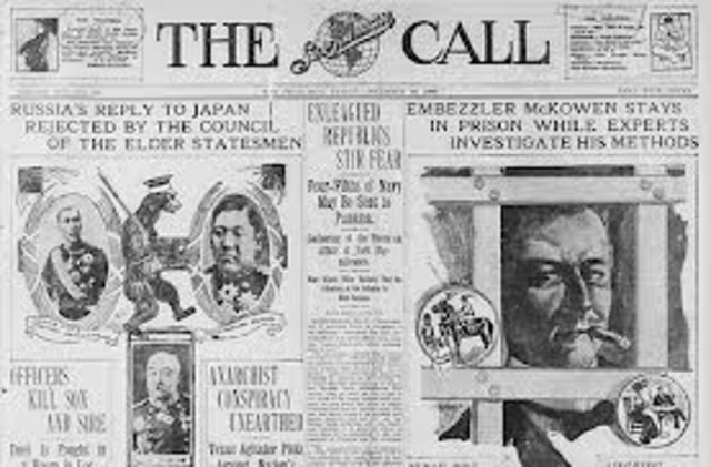 Newspapers are first published in London