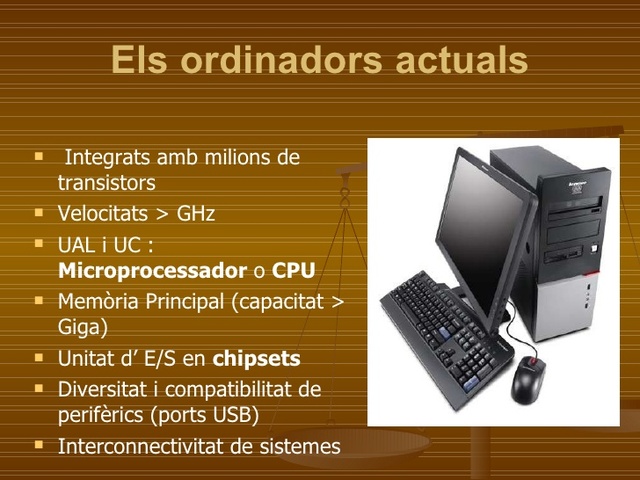 Ordinadors actuals
