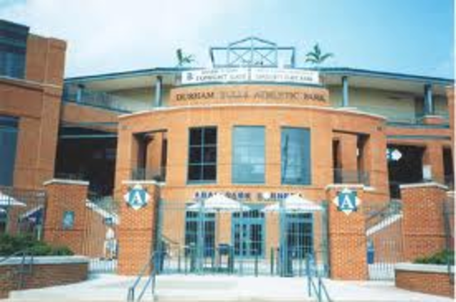 First time going to the Durham Bulls Baseball Game