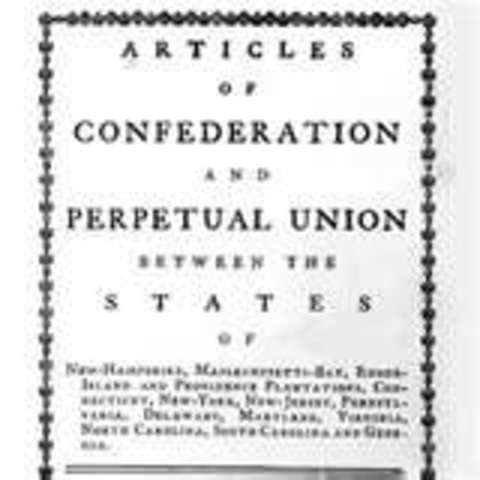 Articals Of Confederation.