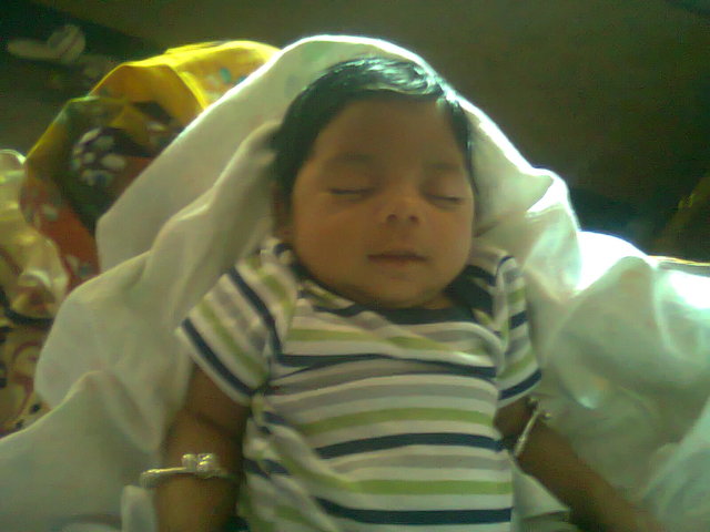 my mother's brothers first child was born