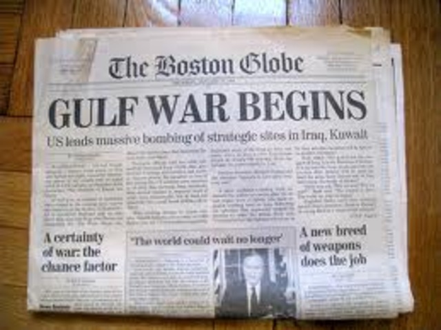 Gulf War Begins