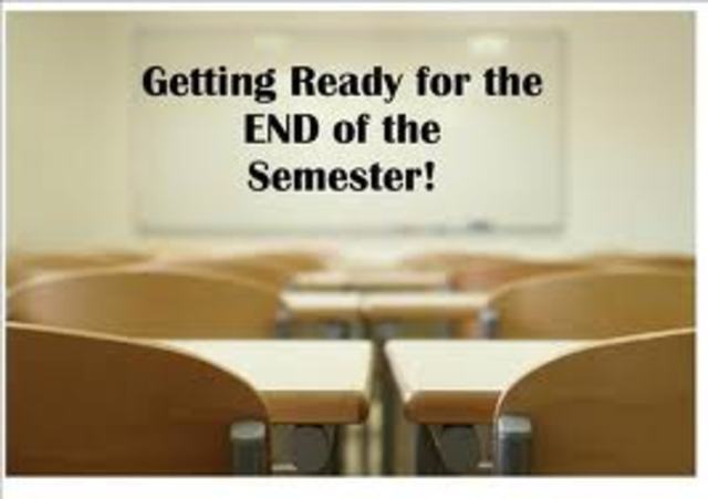 End of first semester!