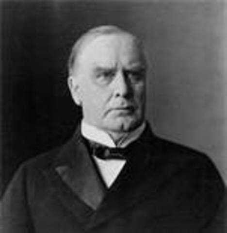 William McKinley takes office as POTUS