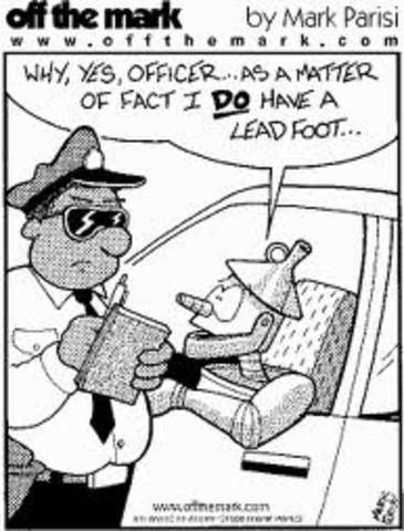 first speeding ticket issued