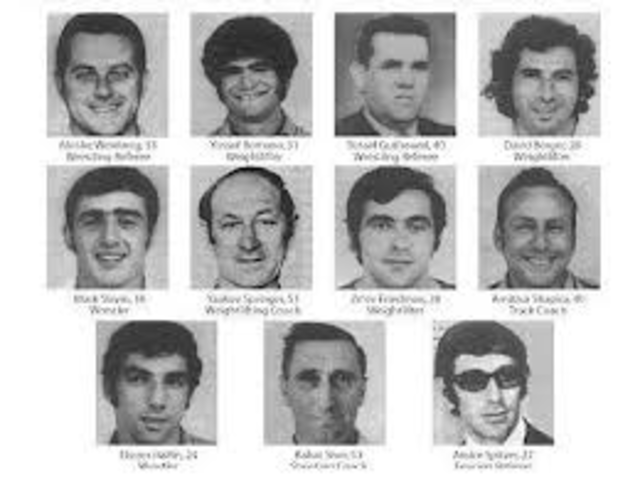 Israel Atheletes killed at Muich Olympics
