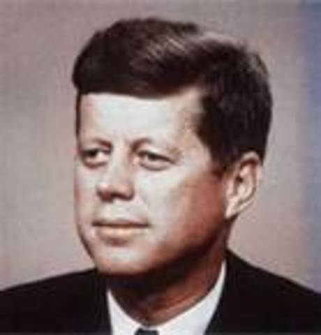 John Fitzgerald Kennedy takes office as POTUS