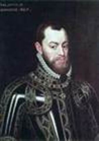 Spanish king divides conquered land into New Spain and Peru, and establishes the "Laws of the Indies"