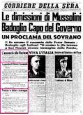 The end of Mussolini's reign
