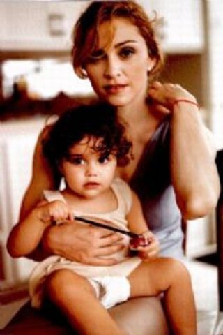 Madonna gave birth to her first daughter Lourdes Maria