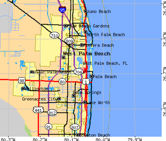 Lived for a few months in West Palm Beach Florida