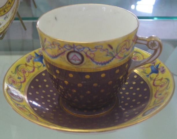 Tasse anse Boizot et soucoupe (1794-1795)