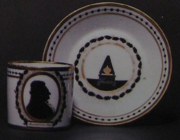 Tasse litron et soucoupe, Mirabeau (1791-1792)