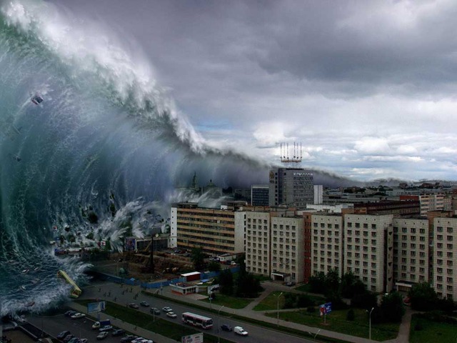 The deadliest tsunami in history occurs.