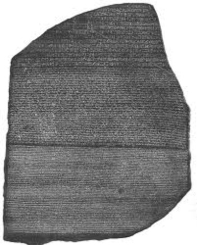 Escritura en piedra de rosetta