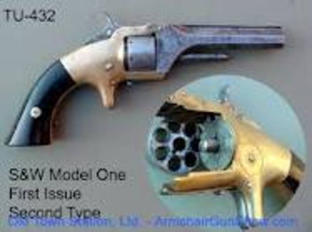 First cartridge revolver