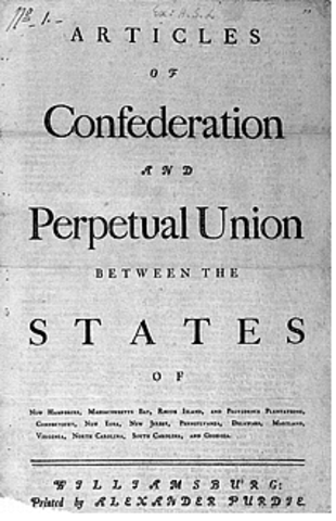 Articles of Confederation