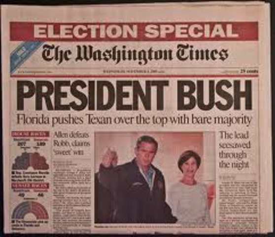 Closest Presidential Election Bush Wins