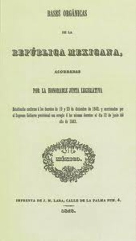 Bases Orgánicas de la República Mexicana 1843.