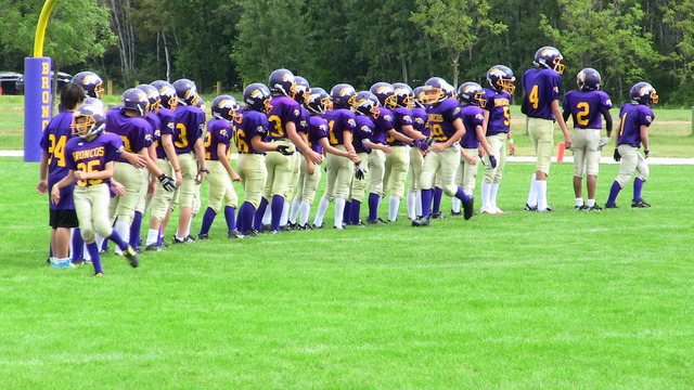 I watched another team play football