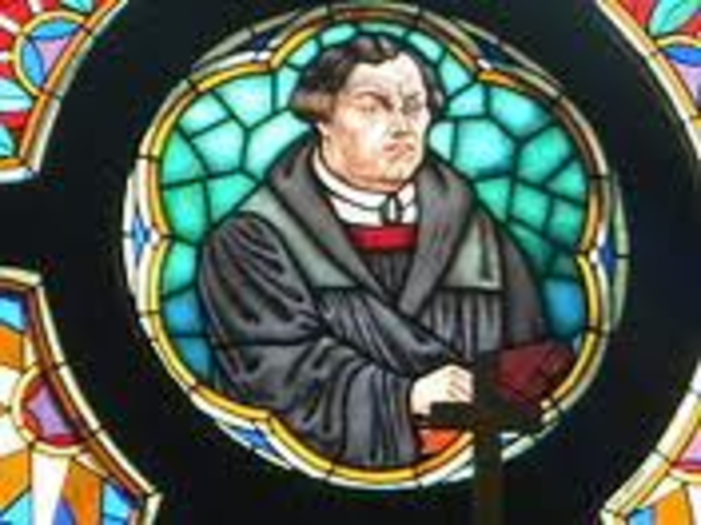Martin Luther breaks with the Catholic Church
