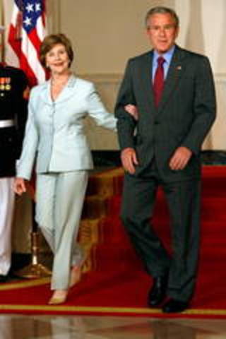 George W. Bush and Laura Welch were married