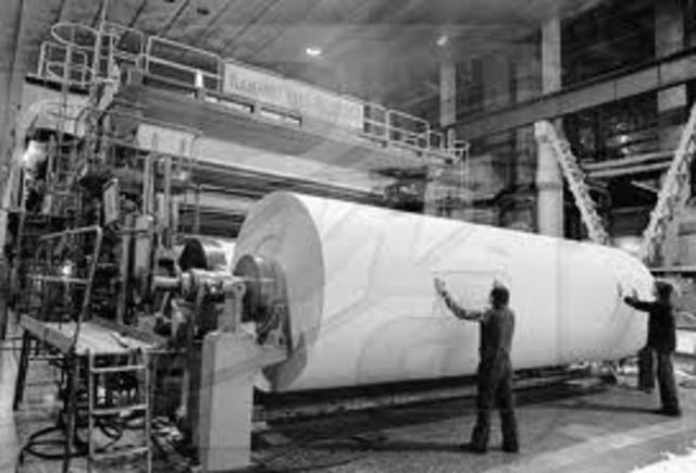 Paper is first mass-produced in Spain