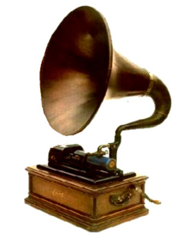 Thomas Edison invents the phonograph a device to record sound on a wax cylinder