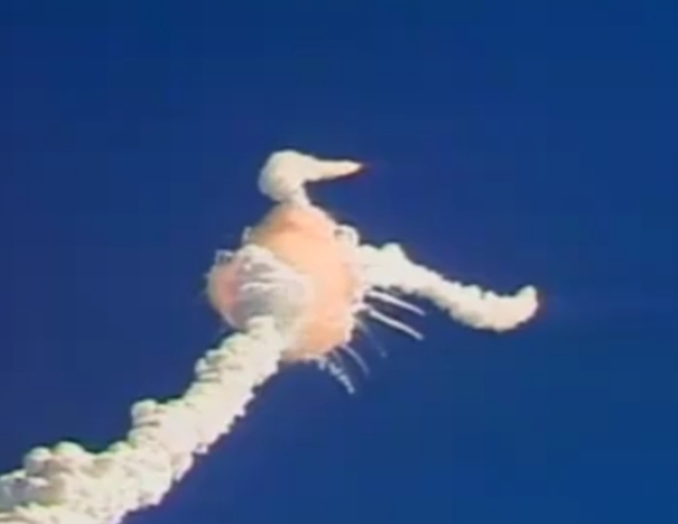 Challenger Space Shuttle Explodes