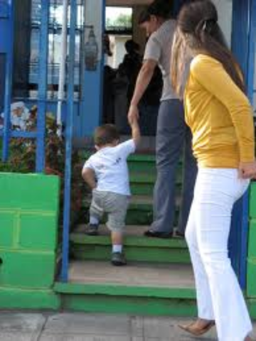 El primer dia que entre al kinder