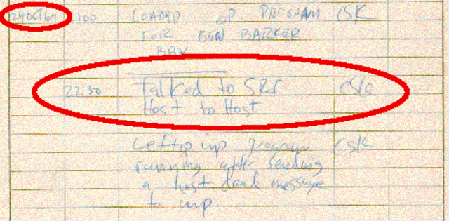 Computers at Stanford and UCLA connected for the first time