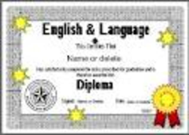 Certification of Elementary Teacher and English Teacher