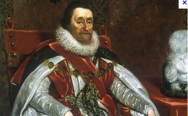 James I takes the crown.