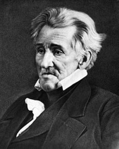 Andrew Jackson is elected as president